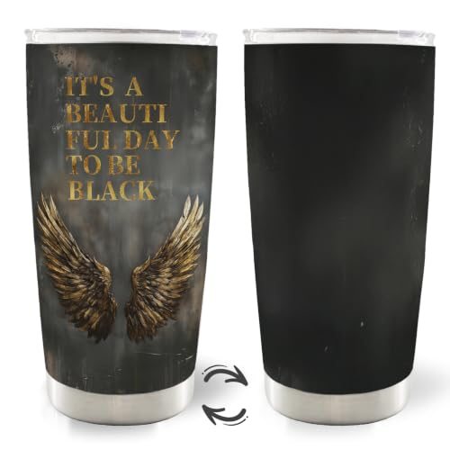 Inspirational Black Women Gifts 20oz Travel Coffee Mug Tumbler - color: black3