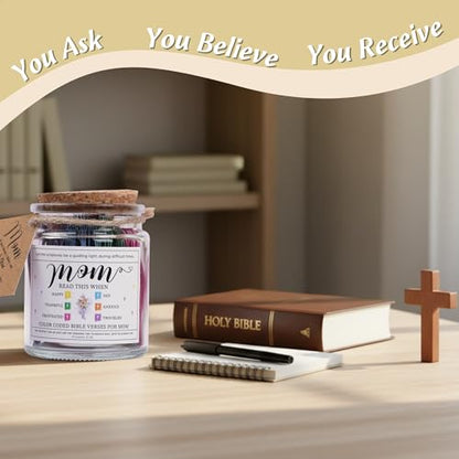 Bible Verse Jar for Mom – 92 Faith Scriptures - color: Bible For Mom