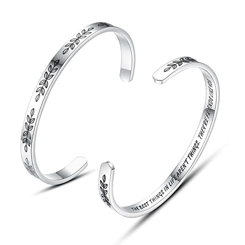 TONY & SANDY Cuff Bracelets for Women Teen Girls Best Friend Sister Mom Daughter Granddaughter Easter Birthday Mother's Day Christmas Stocking Stuffers for Teen Girls Women Jewelry - style: 0 - Friend Gifts - The best things in life aren’t things. They’re