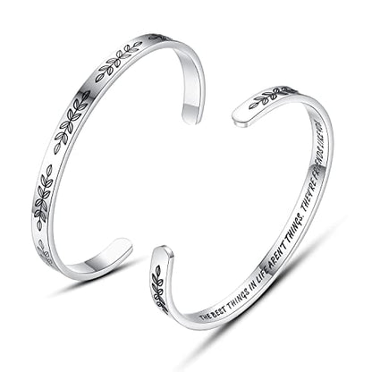 TONY & SANDY Cuff Bracelets for Women Teen Girls Best Friend Sister Mom Daughter Granddaughter Easter Birthday Mother's Day Christmas Stocking Stuffers for Teen Girls Women Jewelry - style: 0 - Friend Gifts - The best things in life aren’t things. They’re