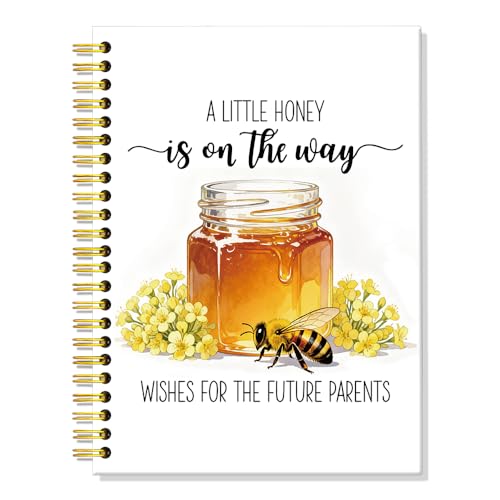 ERHACHAIJIA A Little Honey is On The Way Wishes for The Spiral Notebooks - color: White-orange-yellow