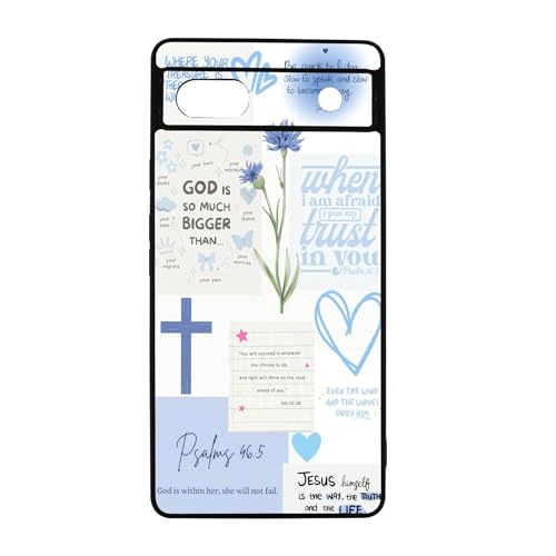 Bible Verse Phone Case Shockproof Protective Christian Jesus Phone Cover for Google Pixel 6A - color: Christian, size: Google Pixel 6A
