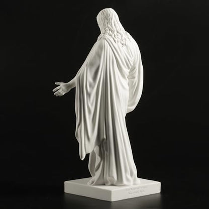 One Moment In Time S4 Christus Statue White Cultured Marble Hand Made Mormon LDS CTR - size: 10"