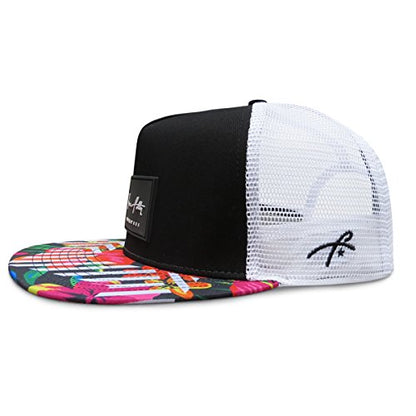 Grace Folly Trucker Hat for Men & Women. Snapback Mesh Caps - color: Floral