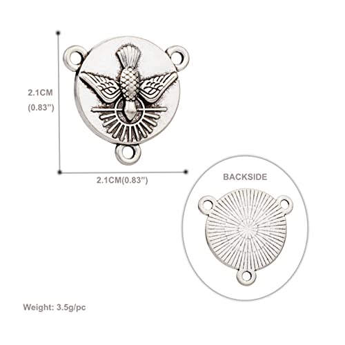 COTTVOTT St Benedict,Our Lady of Guadalupe Medal for DIY Jewelry Making,Virgin Mary Christ Jesus Rosary Center Connection Part - color: 30pcs-Dove Medal