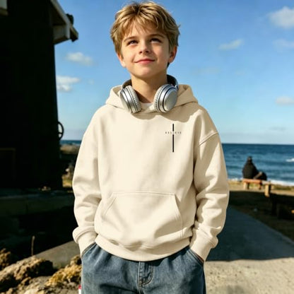 Fkatuzi Christian Graphic Hoodies For Boys Cross Sweatshirt Kids Jesus Hoodie Faith God Religious Bible Verse Believe Tops - color: Apricot, size: 9-10 Years