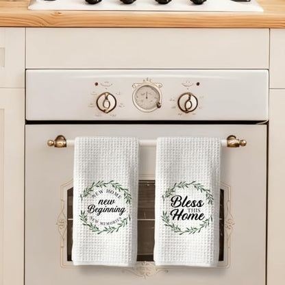 House Gifts Home Sweet Home Kitchen Towels 16x24 Inch Set of 4 - color: Sweet Home Set of 4