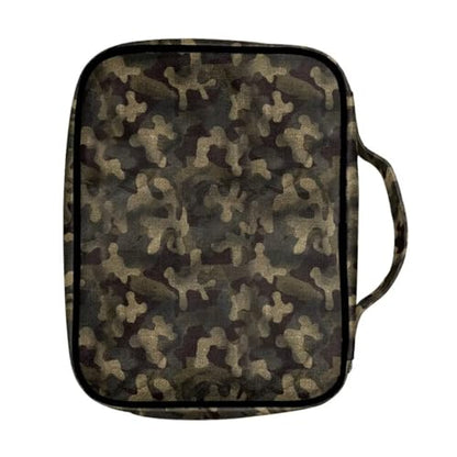 Coldinair Camo Bible Cover for Men Women Bible Case Bible Carrier Carrying Organizer Purse Handbag with Zipper Pockets Church Bag - color: Camo