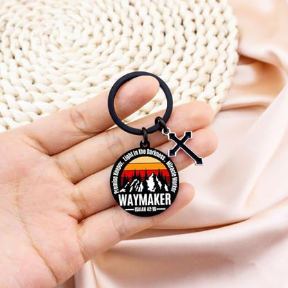 Christian Keychain Gifts For Men Boys Inspirational Bible Verse Jewelry