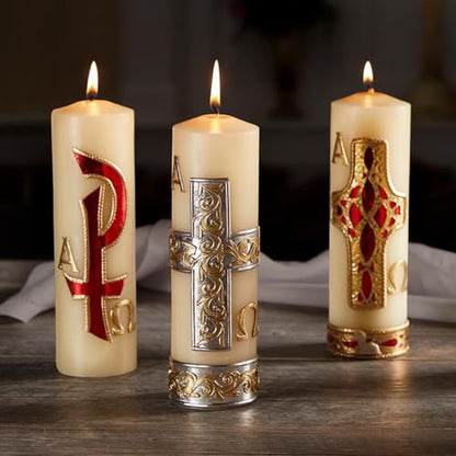 Devotional Candles Hand Decorated Family Prayer Candle by Will & Baumer, 8-Inch, Tree of Life - color: Tree Of Life