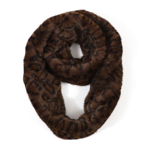 LA CARRIE Womens Leopard Print Infinity Scarf Loop Circle Neck Warmer - color: Classic Leopard 2