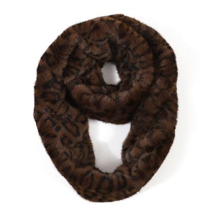 LA CARRIE Womens Leopard Print Infinity Scarf Loop Circle Neck Warmer - color: Classic Leopard 2
