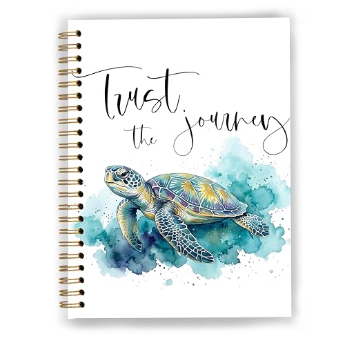 Sea Turtle Ocean Notebook, Coastal Beach Animal Journal for Women, Sea Turtle Gifts for Women Lovers, Ocean Marine Biology Spiral Notebook Journal 5.5x8.3 - color: Color 18