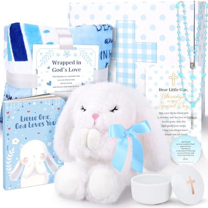 Baptism Gifts for Boy, Christening Gifts for Boys, Dedication Gift - color: Sky Blue