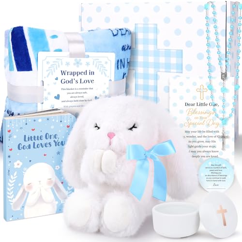 Baptism Gifts for Boy, Christening Gifts for Boys, Dedication Gift - color: Sky Blue