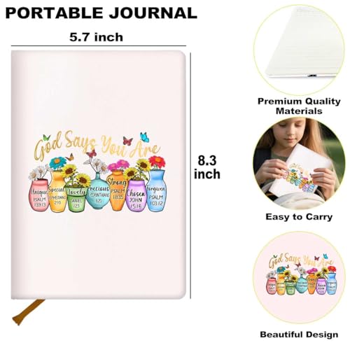 Inspirational Christian Journal Notebook for Women, Christian Gifts Journal - color: Multi 1292