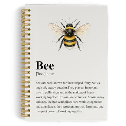 YLZlhb Bumble Bee Spiral Notebook Journal 5.5x8.3 Inch - color: noun