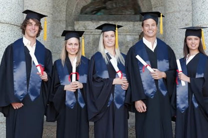 MyGradDay Plain Graduation Stole Colorful Stole for Adult Length 60",Rich in Color - color: Navy