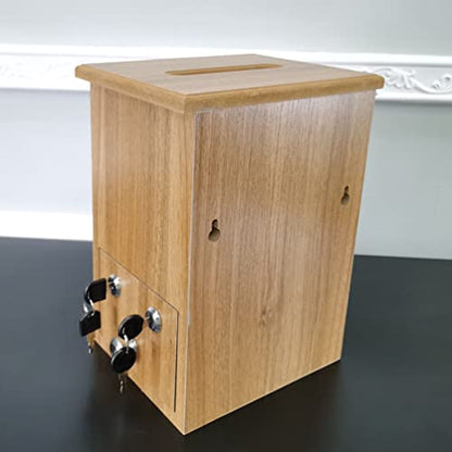 Engineered Wood Tithes Offering Box Cross Christian Church Knock-Down Wood Donation Boxes, Collection Boxes,Charity Boxes 11.8 inche Wide x 9.5 inches deep x 15.8 inches Height 21396-KD-NPF