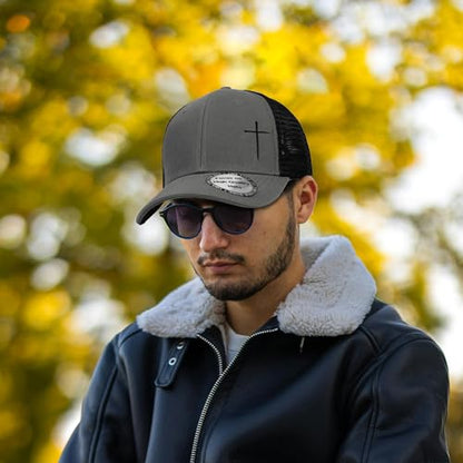 Christian Hats for Men Women,Jesus Cross Hat Christian Religious Gifts for Birthday/Christmas - color: 24.grey 02