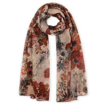 vimate Lightweight Scarf for Women Fashion Head Cover Hijab Cotton Voile Scarf Shawl Wrap for Spring Fall Winter Season - color: M2#.style 45