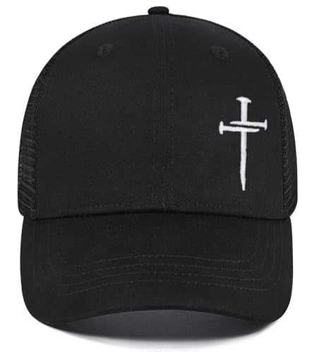 Christian Jesus Cross Hat - Faith Hats for Men Women - Religious Gifts for Thanksgiving Christmas - color: Cross