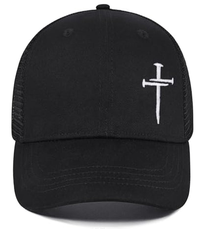 Christian Jesus Cross Hat - Faith Hats for Men Women - Religious Gifts for Thanksgiving Christmas - color: Cross