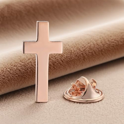 Cross Lapel Pin for Men Jesus Pin Faith Jewelry Religious Christian Latin Ornate Brooch - color: A4:cross pin