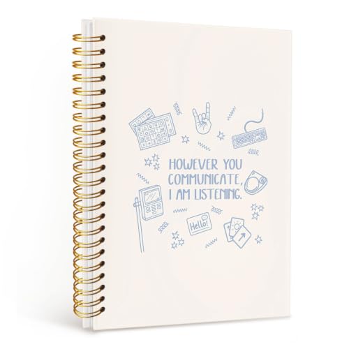 SLP Gifts Spiral Notebook, Speech Language Pathologist Journal - color: Listering