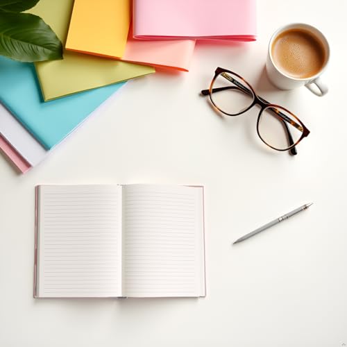 Pearhead Blue Matchbook Hardcover Journal, 6x8 College-Ruled Lined Notebook, 200 Pages, Trendy Writing Journal for Work, School & Everyday Notes - color: Blue Matchbook Collage Journal