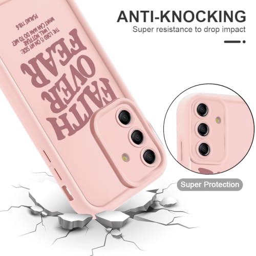Christian Case for Samsung Galaxy S25, Western Aesthetic Bible Verse Pattern Design God Jesus Phone Cover for Women Men, Soft TPU Protective Shell for Samsung S25 6.2" - color: Pink Bible Verse