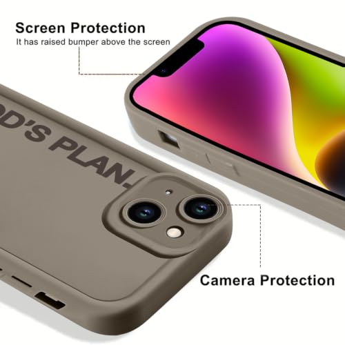 God's Plan Isaiah 60:22 Bible Verse Jesus Cross Christian Brown Phone Case for iPhone 17e/iPhone 16e Case Shockproof Soft Protective Cover Funda for iPhone 17e/iPhone 16e 6.1 Inch - color: Brown