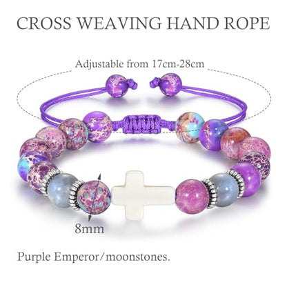 Bracelets for Girls Cross Soccer Bracelets Birthday Gifts for Girl - color: 1# 7th Birthday