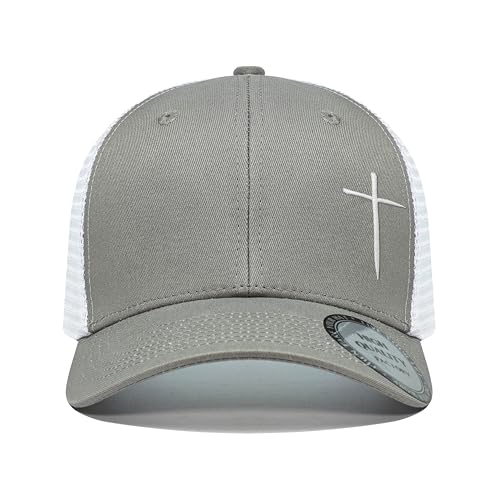 Christian Hats for Men Women,Jesus Cross Hat Christian Religious Gifts for Birthday/Christmas - color: 21.grey 02
