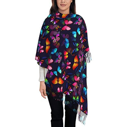 Prayer Shawls and Wraps for Women, Jesus Christian Gifts Bible Scarf Super Soft Fashion Shawl With Tassel - color: Black3