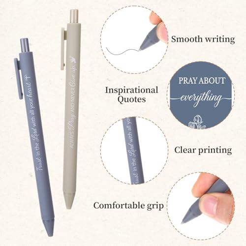 96 Pcs Bible Verse Pens With Bookmarks Scripture Christian Pens Bulk Motivational Inspirational Pen Ballpoint Religious Quote Christian Gifts Bulk For Women Men Pastor Coworker Employee Teacher Nurse