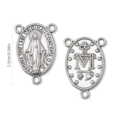 10 Pcs St Benedict Medals Cross Charms and Virgin Mary Rosary Centerpieces for Rosary Making Supplies,Medalla De La Virgen Milagrosa Catolica with Saint Benedict for Necklaces Pendant Rosary Kit - color: 10 Pcs St Cross