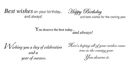 CEO Cards - Birthday Greeting Card Assortment, 5 Cards of Each Design, 5x7 Inches, 25 Cards & 26 White Envelopes (VP1603)