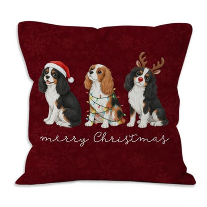 Cavalier King Charles Spaniel Throw Pillow Covers 18x18 Home Decor - color: Cavalier King Charles Spaniel
