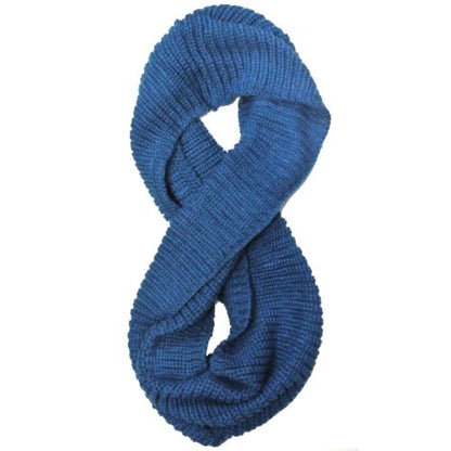 Wrapables Thick Knitted Winter Warm Infinity Scarf - color: Blue