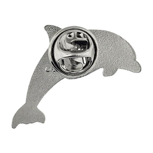 PinMart Ocean & Sea Animal Enamel Lapel Pins for Hats, Jackets & Bags - color: Blue Dolphin Nickel Plated, size: 10 Pack