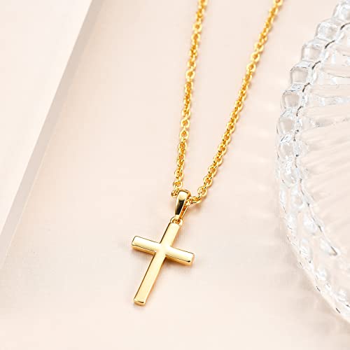 Baptism Cross Necklace for Women,First Communion Cross Necklaces Jewelry Gifts for Women - color: Dainty G Cross