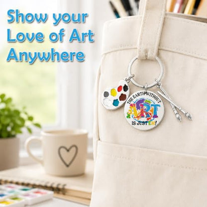 Inspirational Keychain for Women, Appreciation Gift for Mother Daughter Best Friend, Christmas Key Ring - style: Artist