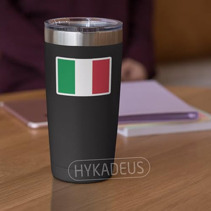 (3Pcs) Italy Flag Sticker – Italian Flag Stickers Vinyl Decal, 3" x 2'' - color: Italy