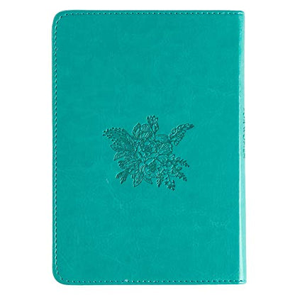 One-Minute With God For Women 365 Daily Devotions for Refreshment and Encouragement Teal Faux Leather Flexcover Gift Book Devotional w/Ribbon Marker
