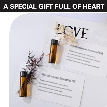 Teenitor 100pcs Essential Oil Bottles, 5ml Essential Oil Bottles Empty Glass Anointing Bottles, Small 5ml Oil Vial, Sample Bottles - size: 5ML
