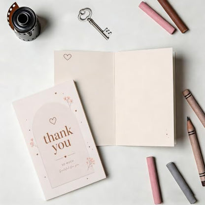 Warm Grateful Thank You Card Sweet Heart Themed Gift for Loved Ones - color: QY-146