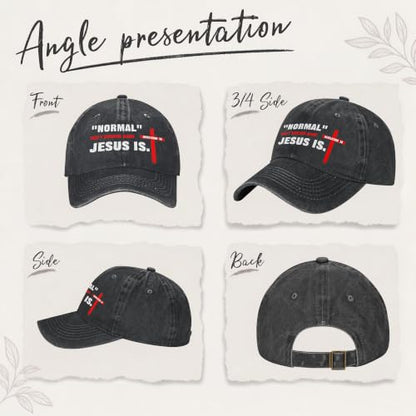 Religion Christ Christian Jesus Baseball Cap for Men Women Adjustable Retro Washed Golf Dad Caps Funny Graphic - color: Revelation 14