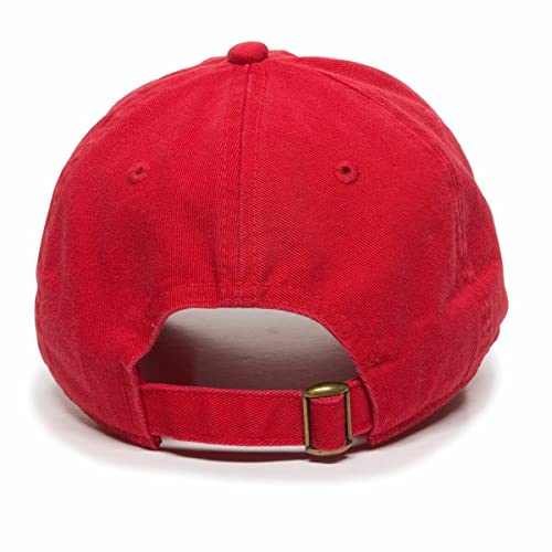 DSGN By DNA Say Mashallah Embroidered Hat Islamic Muslim Faith Inspired Cotton Baseball Cap Adjustable Dad Hat for Men&Women - color: Red