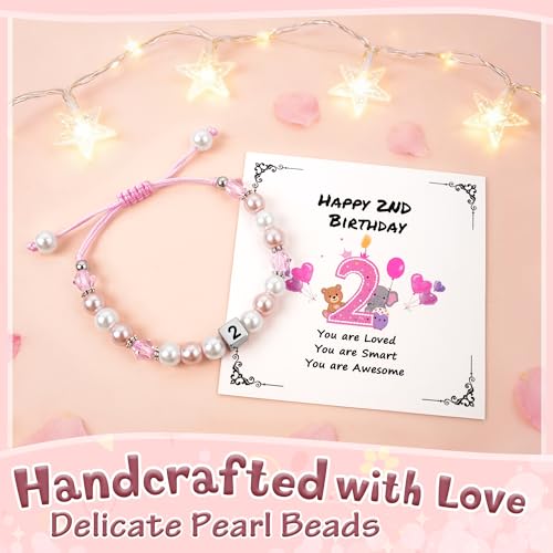 Sereney Birthday Gifts for Girls, 1-16 Year Old Girl Birthday Bracelet Gift - style: 2nd Bday